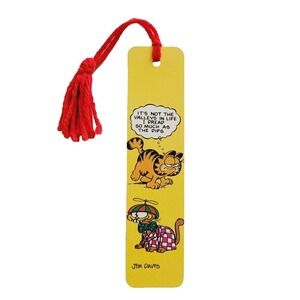 Vintage 70s Garfield Cat Tassel Bookmark Jim Davis Comic Antioch USA 1978, H-366